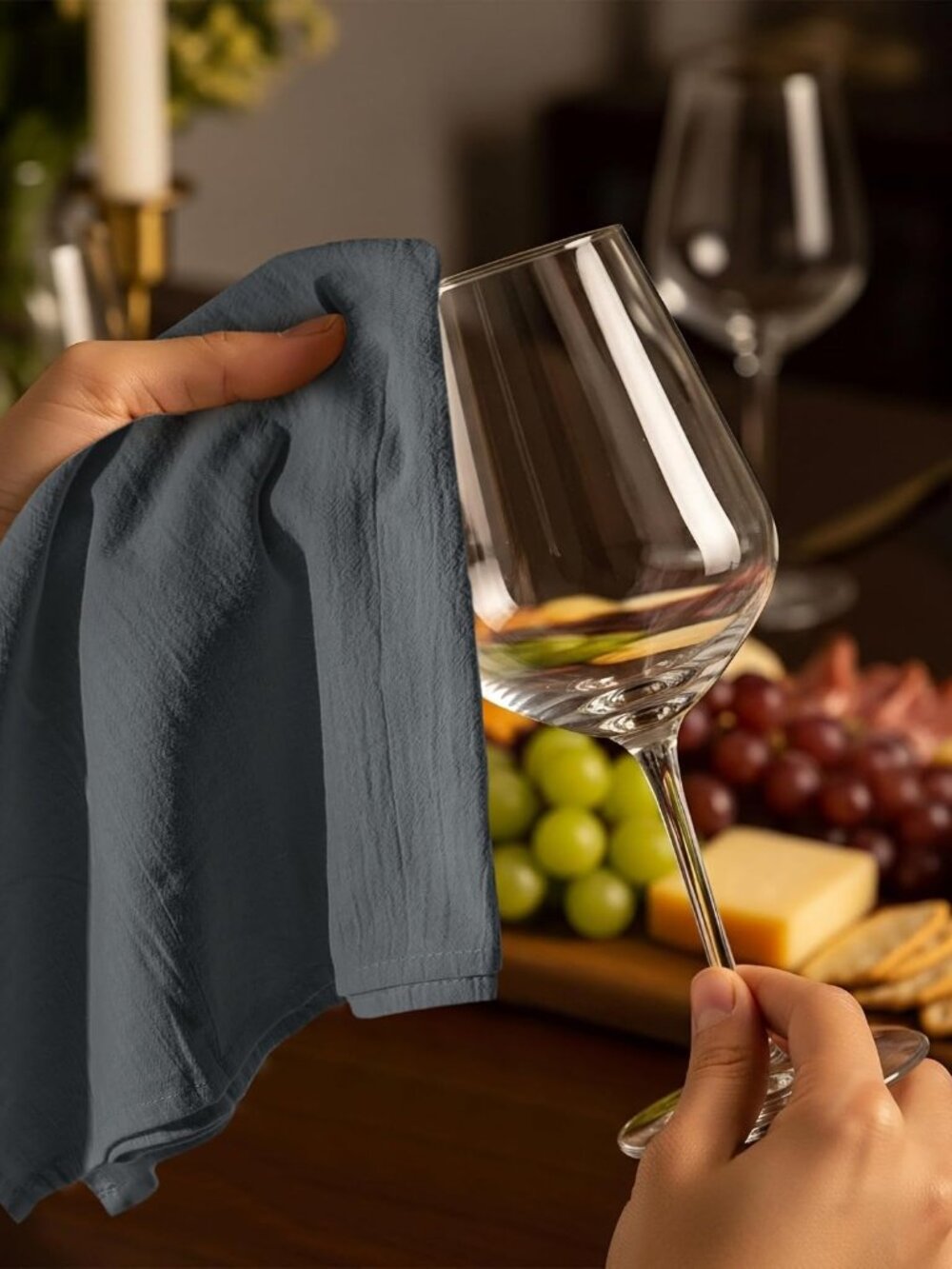 Light Grey Flour Sack Towels [12 Pack-28 x 28 In]100% Cotton - Picture 5 of 9